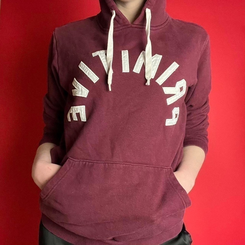 Burgundy primitive hoodie with white accents🤍♥️​​​​​​​​​​​​​​​​​​​​​​​​
